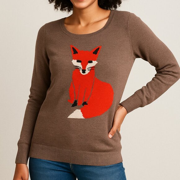 Old Navy Sweaters - 🦊 Old Navy Fox Sweater | Size XS